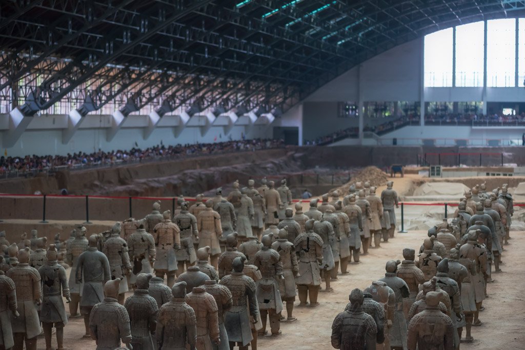 Terracotta Army warriors in Xi'an, Shaanxi Province, China